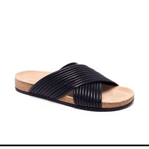 NIB Loeffler Randall Leather Cork Sandal Petra